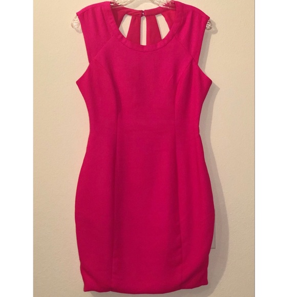 Charlotte Russe Dresses & Skirts - Charlotte Russe Hot Pink Mini Dress with Cutouts